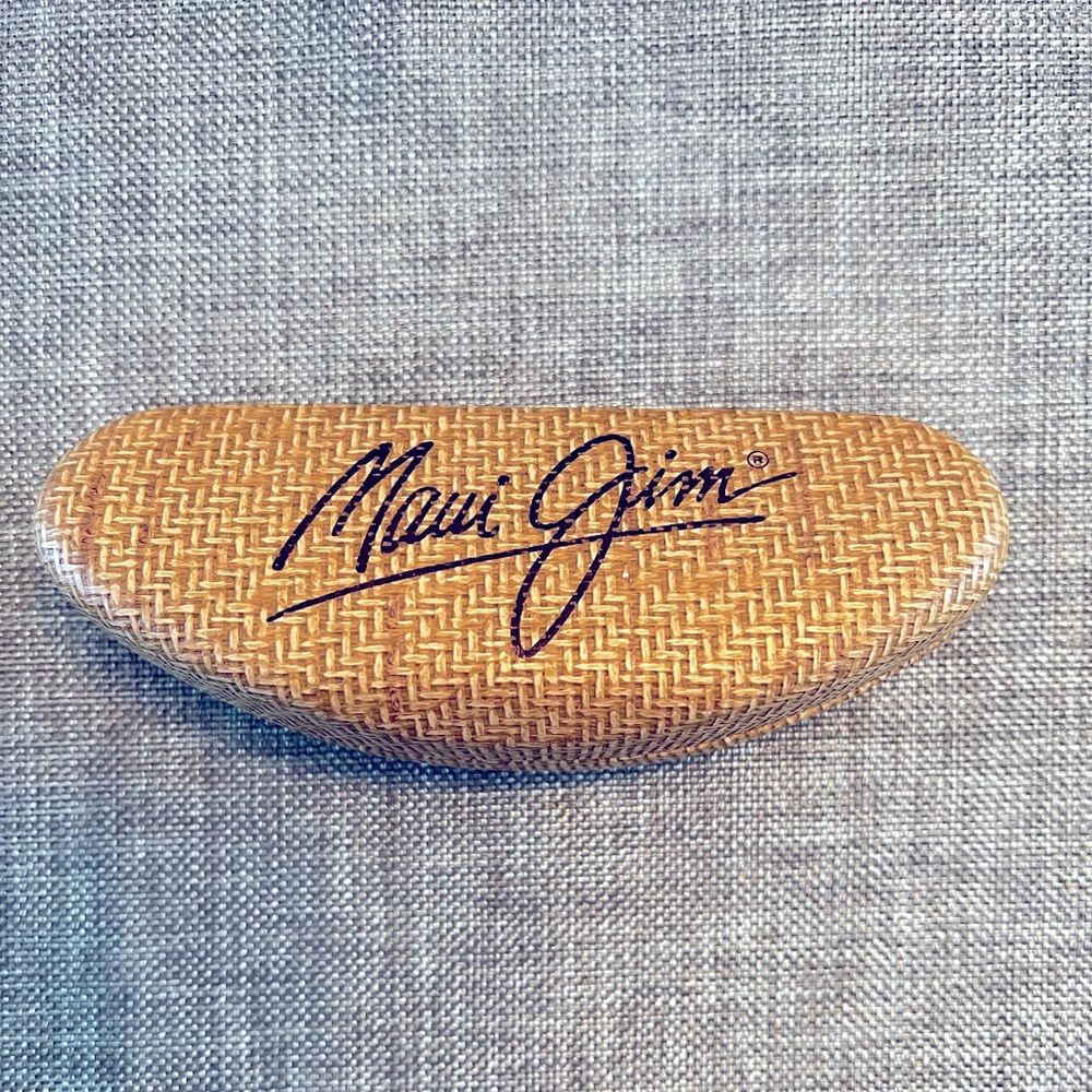 Maui Jim bamboo pattern sunglasses case